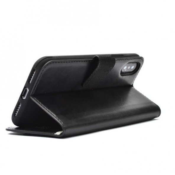 KNY General Mobile GM22 Plus Kılıf Cüzdanlı Kapaklı Standlı Suni Deri Delux Kılıf Kırmızı - 4