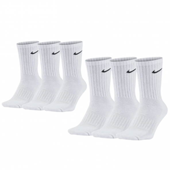 Nike Everyday Cushioned Crew Antrenman 6 çift Çorap