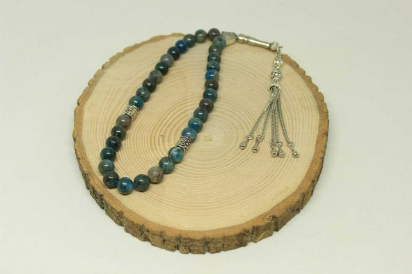 Apatit Taşı Tesbih 8mm Ahşap Kutulu - Resim 5