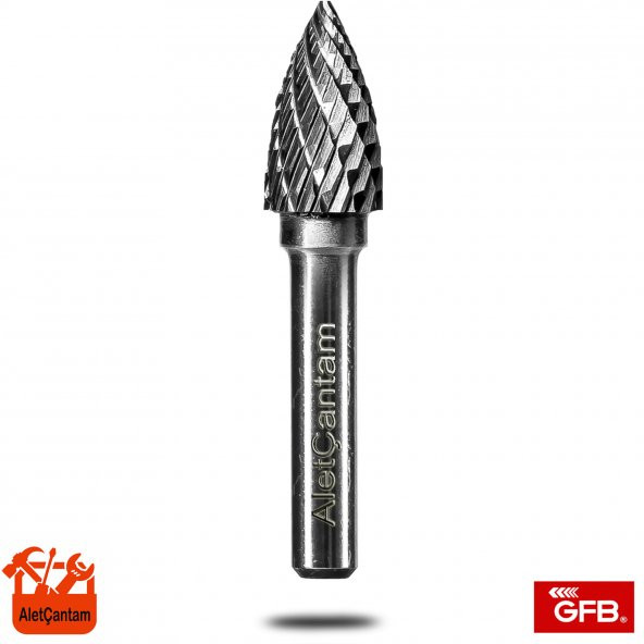 GFB KARBÜR FREZE MATKAP UCU KALIPÇI TAŞLAMA EĞE ZIMPARA 10mm (ÇAM TİPİ)