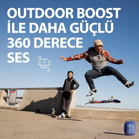 Ultimate Ears Wonderboom 2 Taşınabilir Bluetooth Hoparlör Mavi - 4