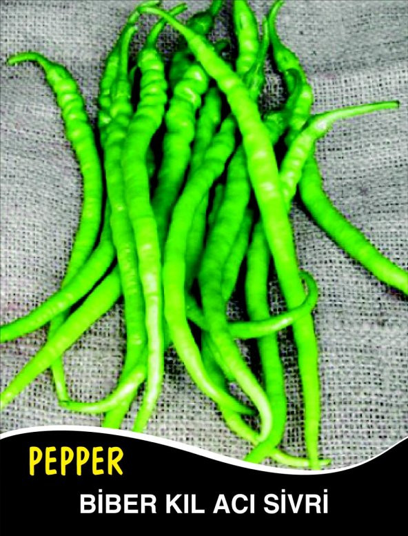 Biber Tohumu Kıl Acı Sivri - 25g (~ Takribi 2000 Tohum)
