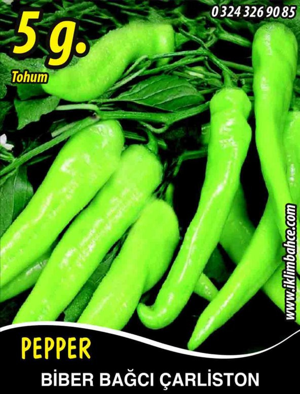Biber Tohumu Bağcı Çarliston - 5 g  (~ Takribi 750 Tohum)