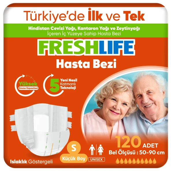 Freshlife Small Beden Küçük Boy Yetişkin Hasta Bezi 30x4 (120 Adet) ürün görseli 1