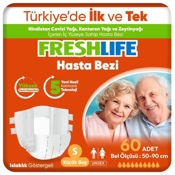 Freshlife Small Beden Küçük Boy Yetişkin Hasta Bezi 30 Adet