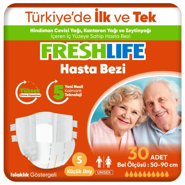 Freshlife Small Yetişkin Hasta Bezi 30 Adet ürün görseli 1