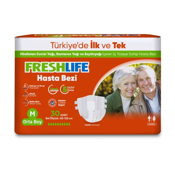 Freshlife Medium Yetişkin Hasta Bezi 30 Adet - 2