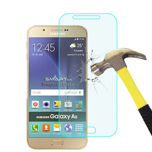 Samsung Galaxy A8 Temperli Kırılmaz Cam Ekran Koruyucu