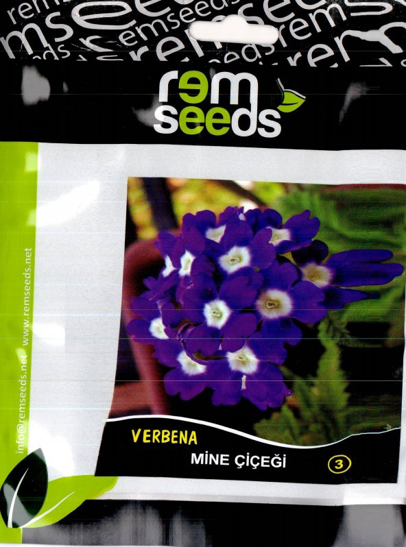 Mine Çiçeği Tohumu - 3- Verbena (~ Takribi 40 Tohum)