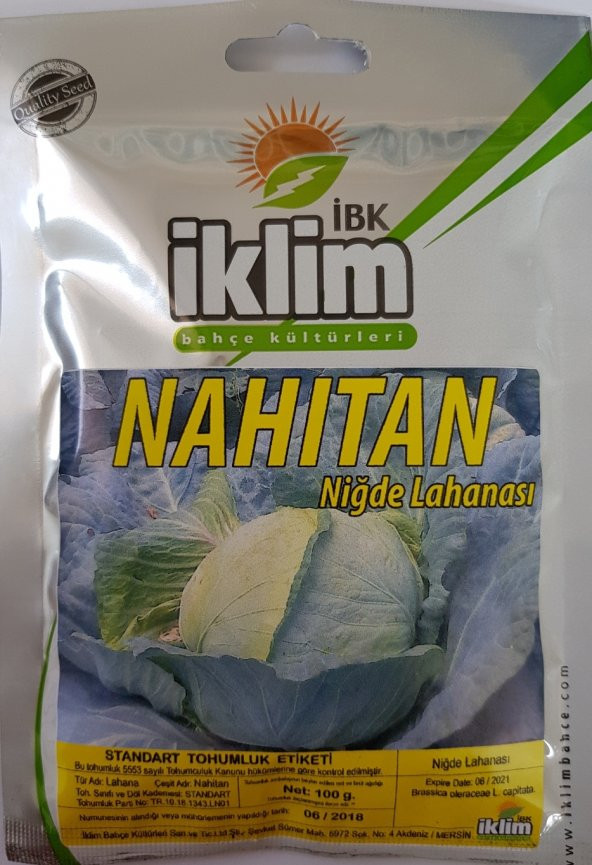 Lahana Tohumu Nahitan Niğde Beyaz Lahanası 25 g. (~ Takribi 3250 Tohum)