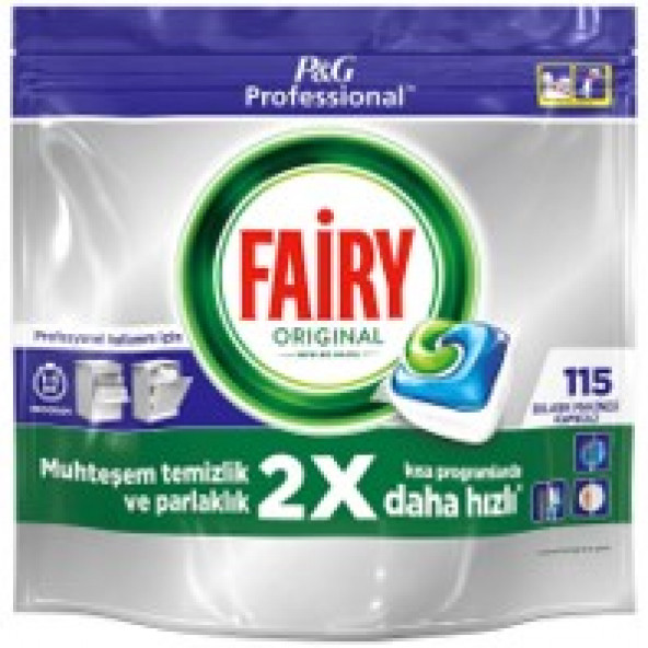 Fairy P&G Professional Jar Hepsi Bir Arada 115'li Bulaşık Makinesi Kapsülü - 1