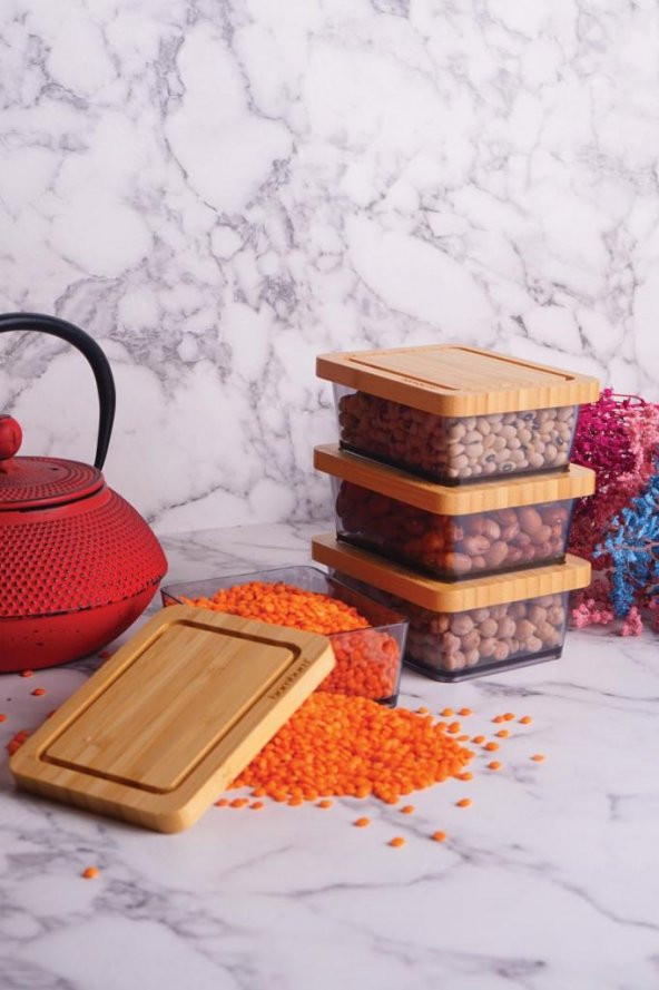 Bambum Made - 4lü Saklama Kabı - 2