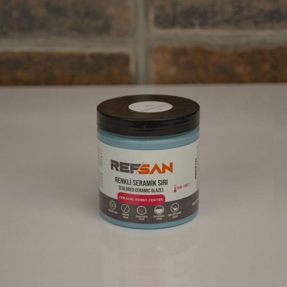 Renkli Sır Turkuaz - Açık Mavi - Boncuk Mavi 862-5  (1050 °C) 250 ml (Yoğun) - 2