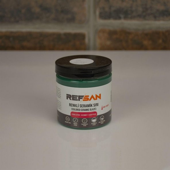 Renkli Sır Haki Yeşil 803-3 (1050 °C) 5 kg - Resim 2