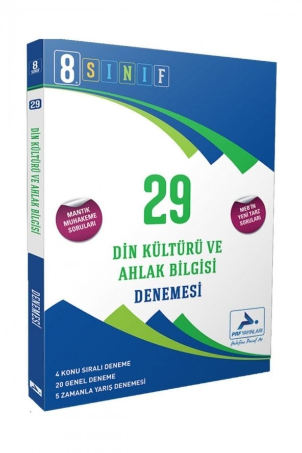 Paraf 8. Sınıf Din Kültürü Ve Ahlak Bilgisi 29 Deneme