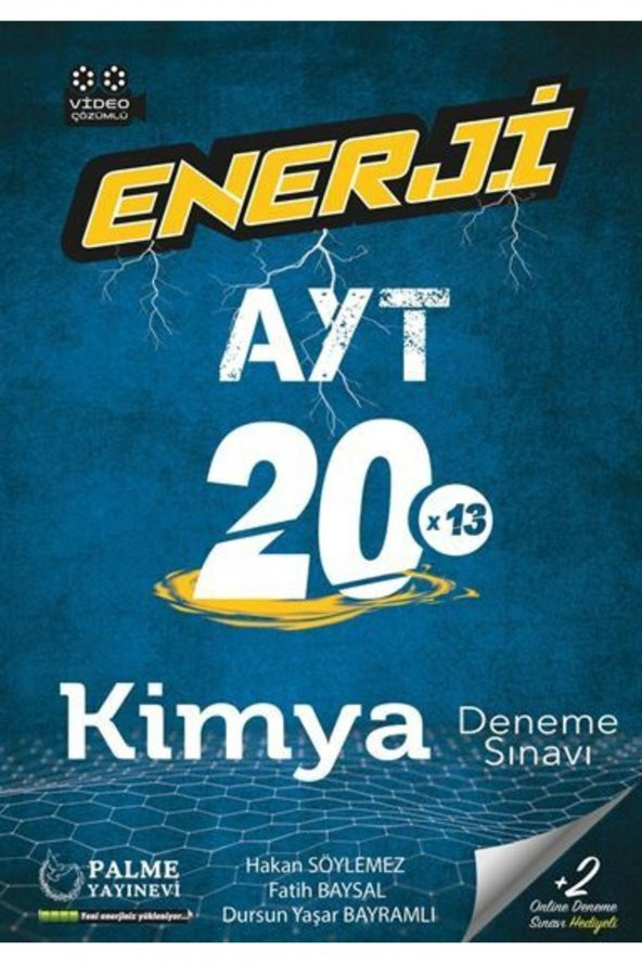 Palme Enerji Ayt 20 Kimya Deneme Sınavı