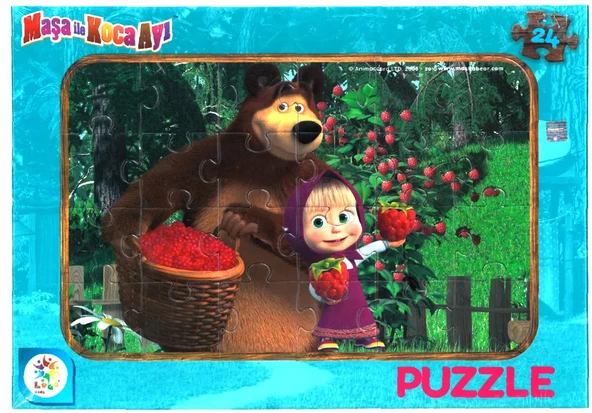 Maşa ile Koca Ayı 2'li Lisanslı Frame Puzzle/Yapboz (24+48 Parça) - 2
