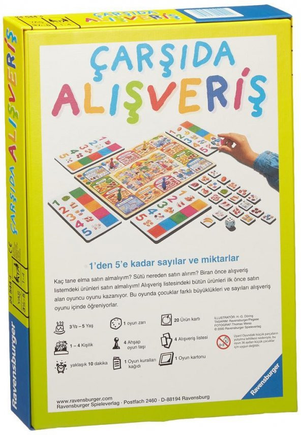 Ravensburger Çarşıda Alışveriş Kutu Oyunu 245444 - 2