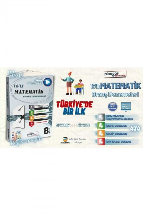 Zk 8.snf Pisagor 16lı Matematik Branş Denemeleri