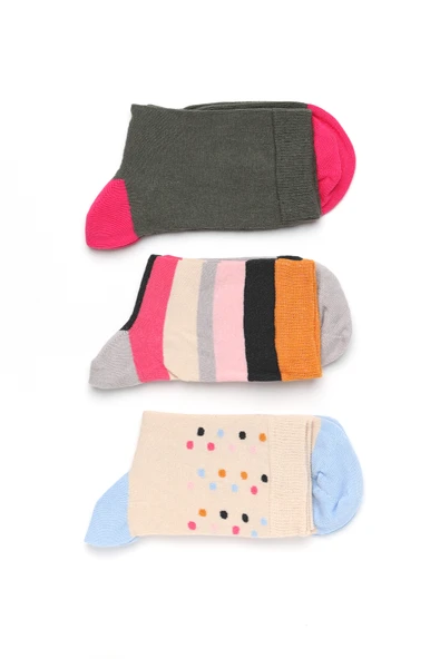 Kanz Desenli Pamuklu 3'Lü Kadın Çorap - Resim 7