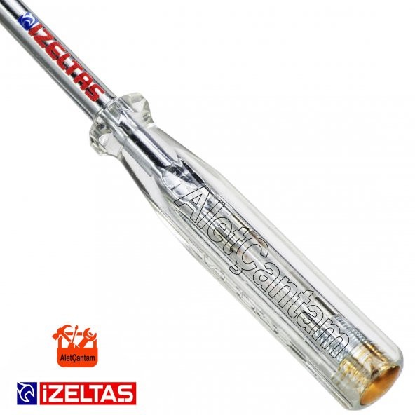 İzeltaş Elektrik Kontrol Kalemi Düz Uçlu Kisa Boy 135 MM - 3