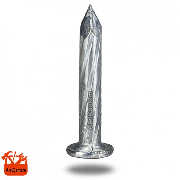 Çelik Çivi Beton Çivisi Beyaz Galvaniz Kaplamalı (100Lü Paket) 10 CM