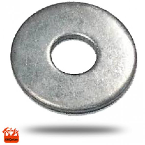 Demir Pul Galvanizli 1/4 (7 MM X 18 MM X 1MM) 100Lü Paket