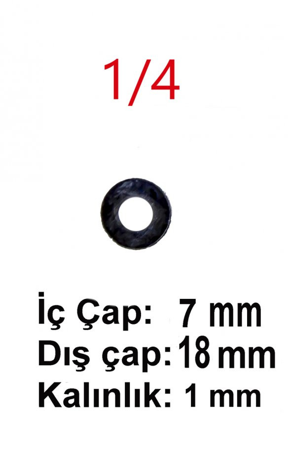 Demir Pul Galvanizli 1/4 (7 MM X 18 MM X 1MM) 100Lü Paket - Resim 2