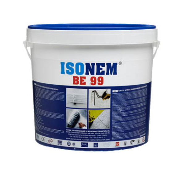 İsonem Be 99 300 Elastik Su Geçirimsiz Dış Cephe Boyası 5 Kg
