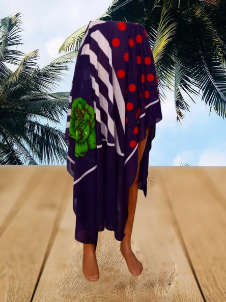 Şal Pareo - Mor Standart - 2