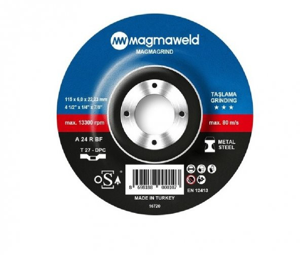 Magmagrind Taşlama Taşı 115 X 6.0 X 22 Mm - 1 Adet ürün görseli 1