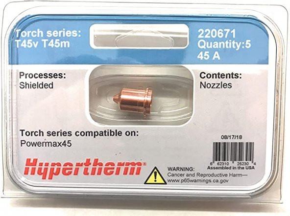 220671 Nozul T-45v Hyperterm 1 Paket 5 Adet - Resim 2