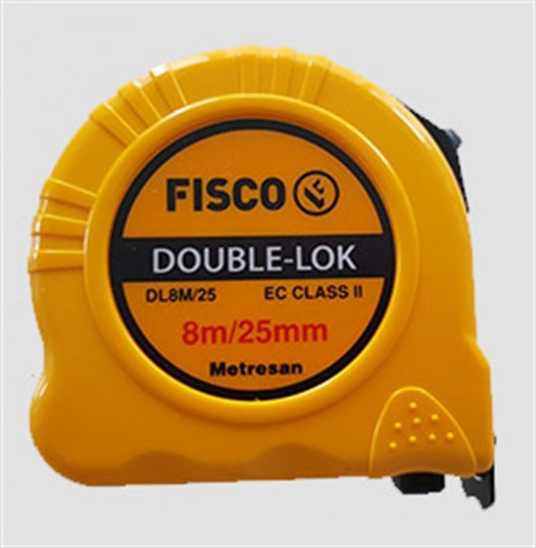 Fisco 8x25 Çelik Metre Double-lok Double-lok