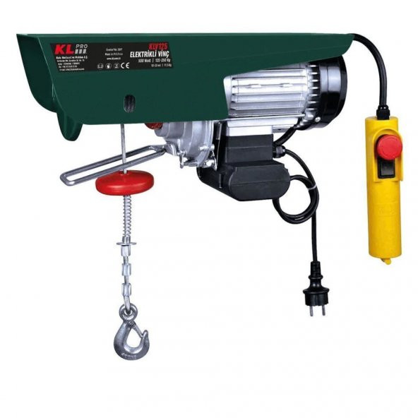 Klpro Klv125 510Watt 125250Kg Elektrikli Vinç