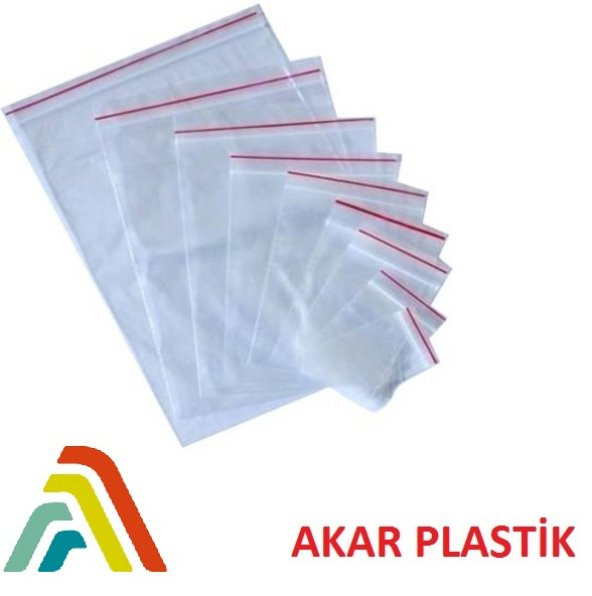 Akar Plastik Kilitli Naylon Poşet 23 X 31 Cm 250 Adet