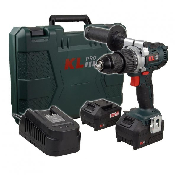 Klpro KLNM1840B 18V 4.0Ah Li-ion Çift Akülü Kömürsüz Darbesiz Vidalama