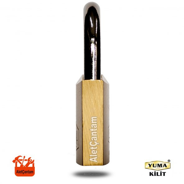Yuma Pirinç Sarı Asma Kilit Master Sistem ortak Anahtarlı 60Mm - 4