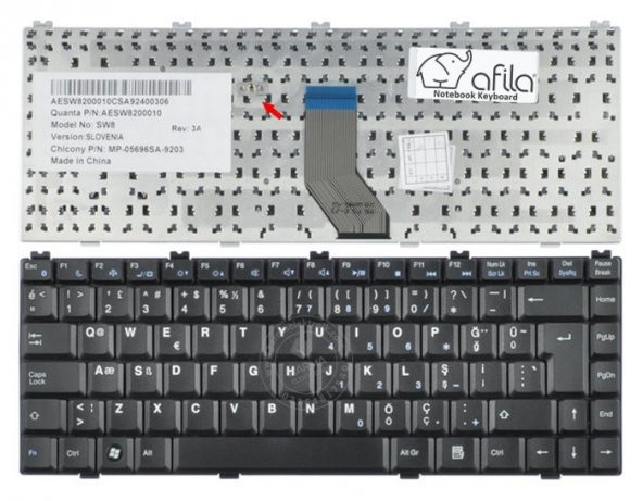 Casper EAA89, EAA-89 Notebook Klavyesi (Siyah TR)