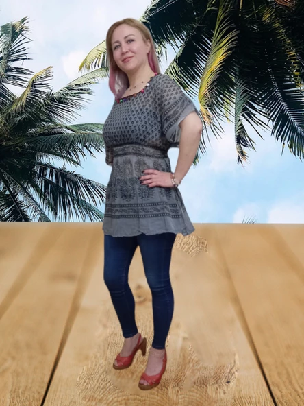 Plaj Elbisesi Pareo - Antrasit Standart - 3