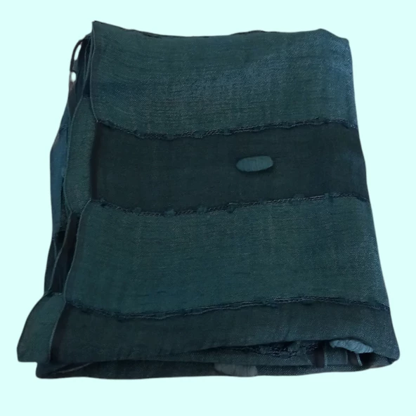 İpek Şal - Çam Yeşili 65 x 190 - 2