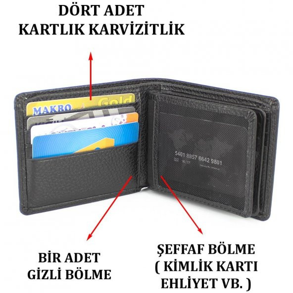 Hakiki Deri Cüzdan Erkek 8683255011674 - 3