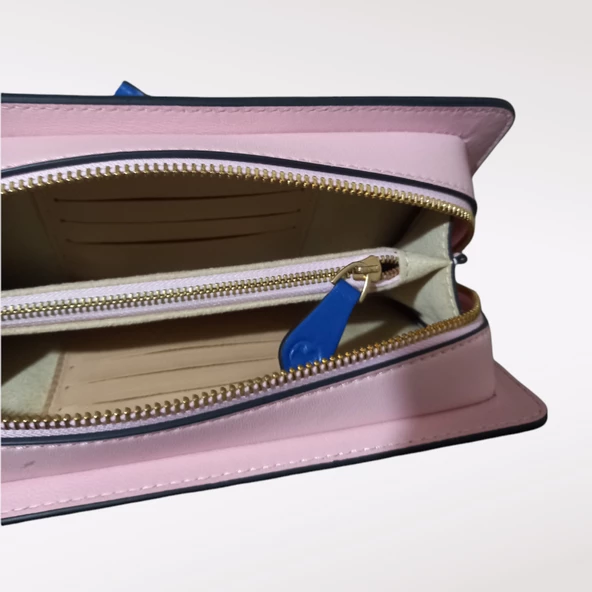 Mavi Beyaz Portföy & Clutch Çanta Mavi Beyaz - 24 cm - 2