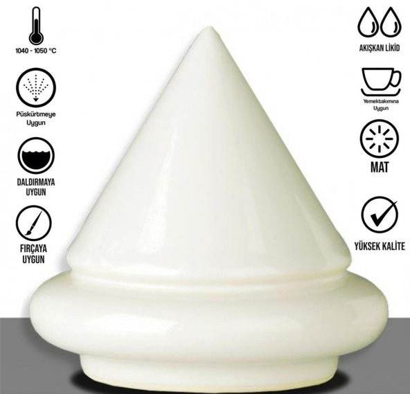 Hazır (Sıvı) Seramik Sırı - Mat Şeffaf 1050°C 1 kg - Resim 2