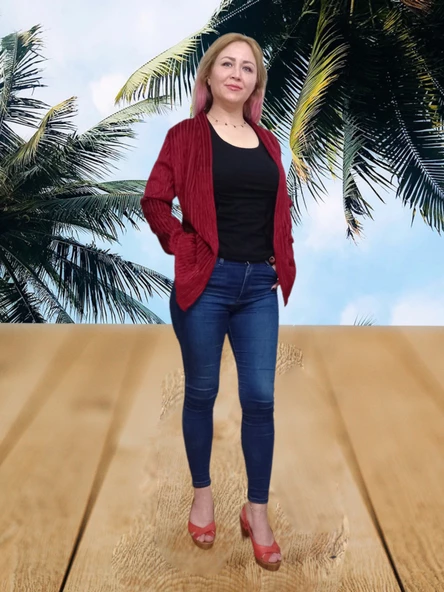 Kadife Fitilli Cepli Ceket - 5