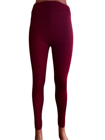 Parlak Disko Tayt - Bordo S - 3