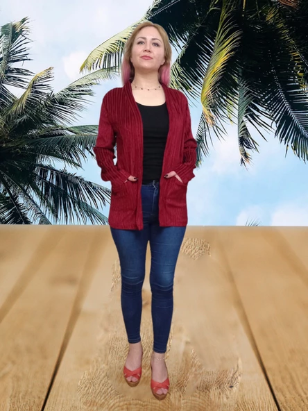 Kadife Fitilli Cepli Ceket - 2