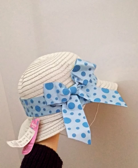 Hasır Şapka - beyaz Tek Ebat