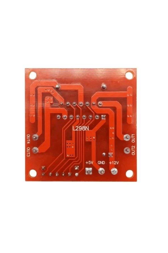 L298N Voltaj Regulatörlü Çift Motor Sürücü Kartı - Resim 5