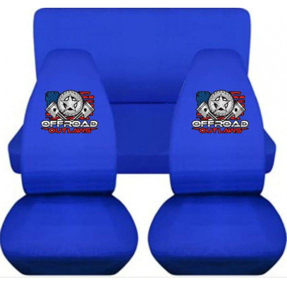 OFFROAD OUTLAWS BASKILI OTO KOLTUK KILIFI LÜKS PENYE ürün görseli 1