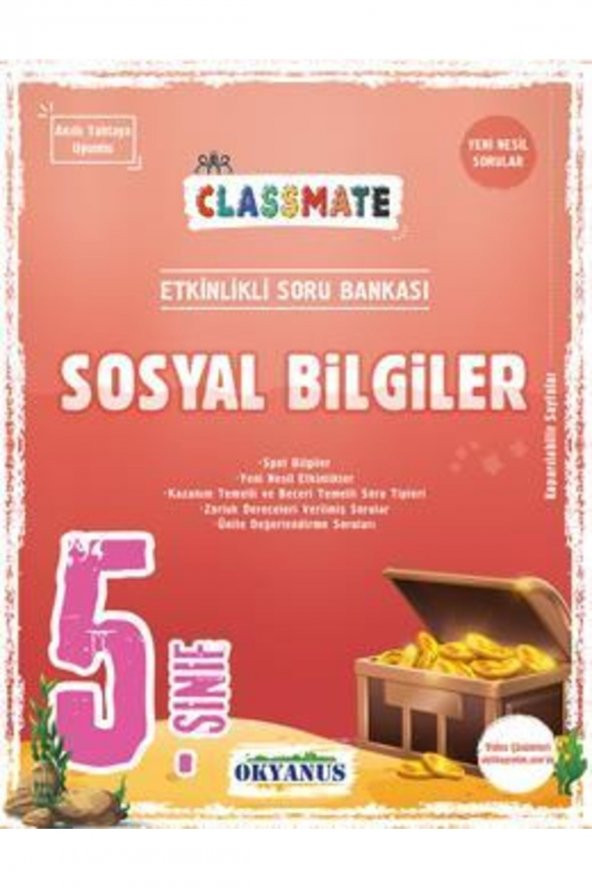 Okyanus 5.sınıf Classmate Sosyal Bilgiler Etkinlikli Soru Bankası